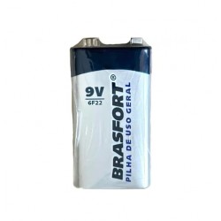 PILHA BRASFORT BAT 9V C/1 CART 1