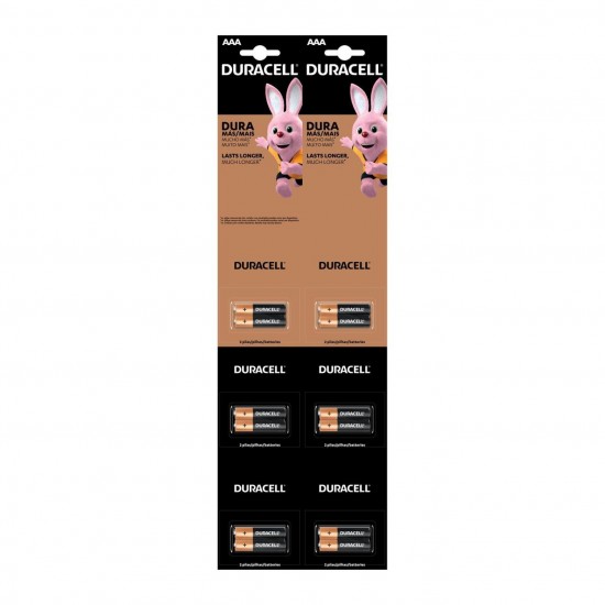 PILHA DURACELL PALITO AAA 6 CARTELAS  C/2 CF 1