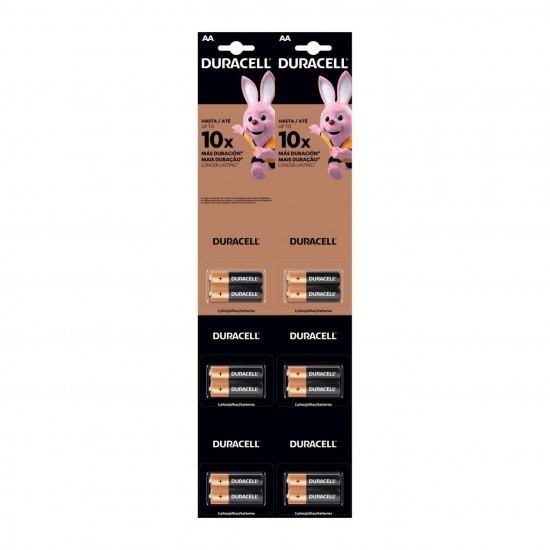 PILHA DURACELL PEQUENA AA 6 CARTELAS C/2  PC 1