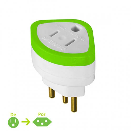 PINO ADAPTADOR DANEVA 2P+T 10A 1630 SORTIDA CX 1