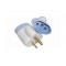 PINO ADAPTADOR DANEVA REVERSO 2P+T 15A 1633 SORT PCTE 1
