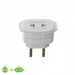 PINO ADAPTADOR DANEVA UNIVERSAL 2P 10A 1658 BRANCA CX 1