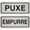 PLACA 06X15 PUXE/EMPURRE - 2 PLACAS PC 1
