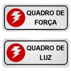 PLACA 06X15 QUADRO FORCA/QUADRO LUZ C/2PCS PC 1