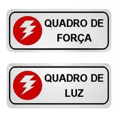 PLACA 06X15 QUADRO FORCA/QUADRO LUZ C/2PCS PC 1