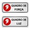 PLACA 06X15 QUADRO FORCA/QUADRO LUZ C/2PCS PC 1