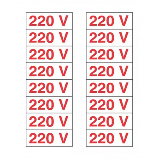 PLACA 1,5 X 3,5 220V 16PCS SINALIZE PC 1