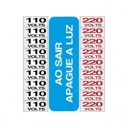 PLACA 1,5 X 3,5 110/220V 18PCS SINALIZE PC 1