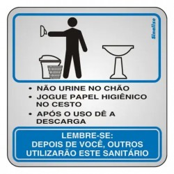 PLACA 15X15 PROCEDIMENTO SANITARIO MASCULINO PC 1