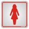 PLACA 15X15 SANITARIO FEMININO PC 1
