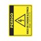 PLACA 15X20 PERIGO CHOQUE ELETRICO POLIESTIRENO  PC 1