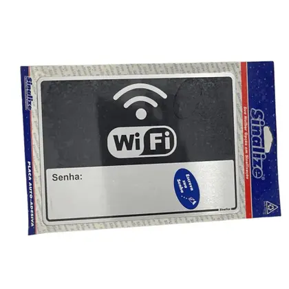 PLACA 16X23 WIFI-ALUMINIO COD 150AR PC 1