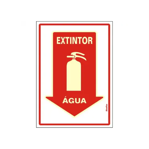 PLACA 20X30 EXTINTOR  AGUA PC 1