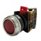 BOTAO SINALIZADOR JNG LAY80-PAL45 VERM 1NA+1NF PC 1
