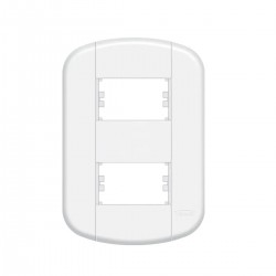 PLACA BLANC+ FAME 4X2 2 MODULO DISTANCIADO 3938 PC 1