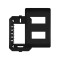 PLACA FAME HABITAT BLACK 4X2 C/SUP 2MOD DIST 4073 PC 1
