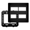 PLACA FAME HABITAT BLACK 4X4 C/SUP 4MOD DIST 4079 PC 1