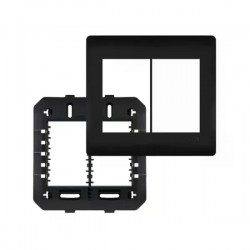 PLACA FAME HABITAT BLACK 4X4 C/SUP 6MOD 4080 PC 1