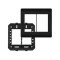 PLACA FAME HABITAT BLACK 4X4 C/SUP 6MOD 4080 PC 1