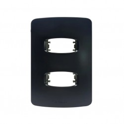 PLACA GRACIA BLACK 4X2 2 MODULOS 85692 CF 1