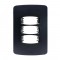 PLACA GRACIA BLACK 4X2 3 MODULOS 85693 CF 1
