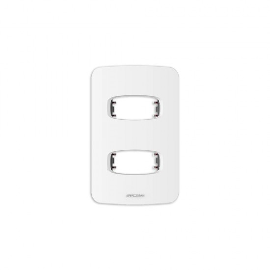 PLACA GRACIA C/SUP 4X2 2 MODULOS DISTANCIADO 85301 PC 1