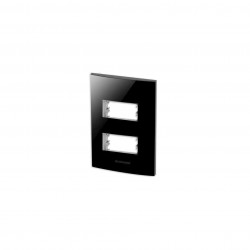PLACA INOVA PRO PT C/SUP 4X2 2 MOD SEPARADO 85527 PC 1