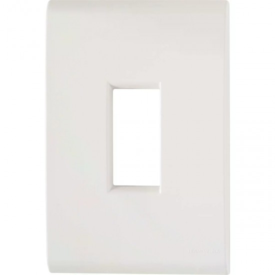 PLACA LIZ 4X2 1 POSTO VERTICAL BRANCA 106203 PC 1