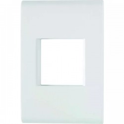 PLACA LIZ 4X2 2 POSTOS JUNTOS BRANCA 106005 PC 1