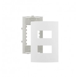 PLACA MARGIRIUS SLEEK+SUPORTE 4X2 2 POSTO SEP16024 PC 1