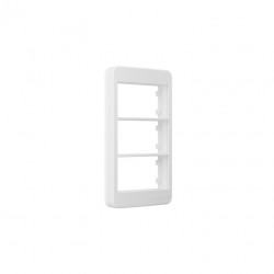 PLACA P/CONDULETE 3/4 3POSTO HORIZ C/SUP SLEEK BR PC 1