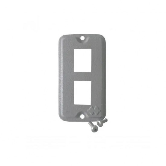 PLACA P/CONDULETZEL 1/2 3/4 2 TOMADA RJ45 PC 1