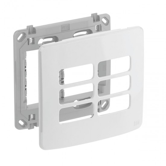 PLACA+SUPORTE COMPOSE BR 4X4 6 POS PC 1