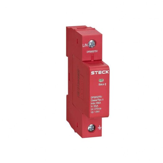 PROTETOR SURTO STECK DPS65275V 65KA 275V VM PC 1
