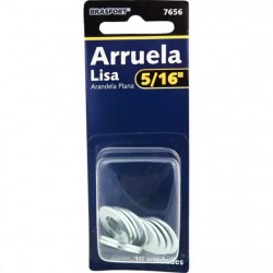 BRASFORT ARRUELA LISA (D) 5/16 C/10 CART 1