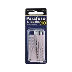 BRASFORT PARAFUSO C/BUCHA 10 C/4 CART 1