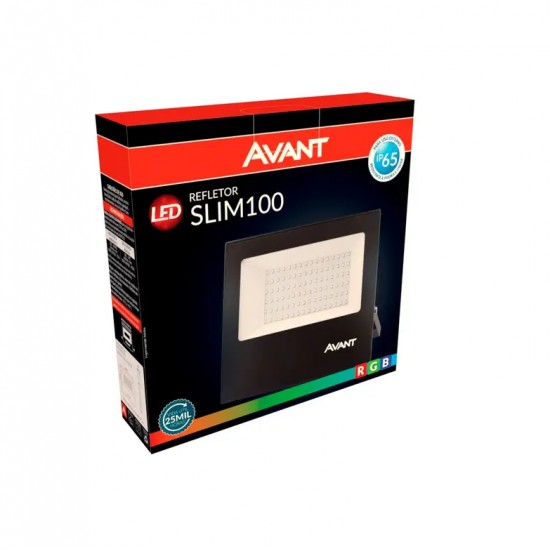 REFLETOR LED AVANT 100W RGB BIV IP66 PC 1