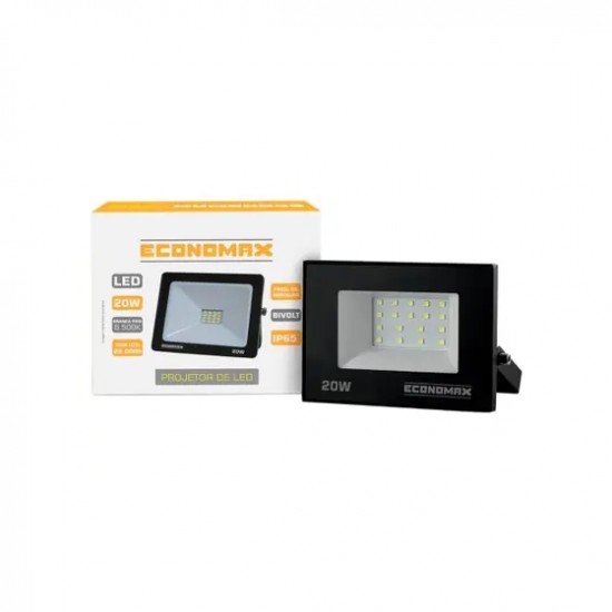 REFLETOR LED KIAN ECONOMAX  20W 6500K BIV IP65 PC 1