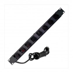 REGUA CTC RACK19 10A 08 TOMADAS BIV PC 1