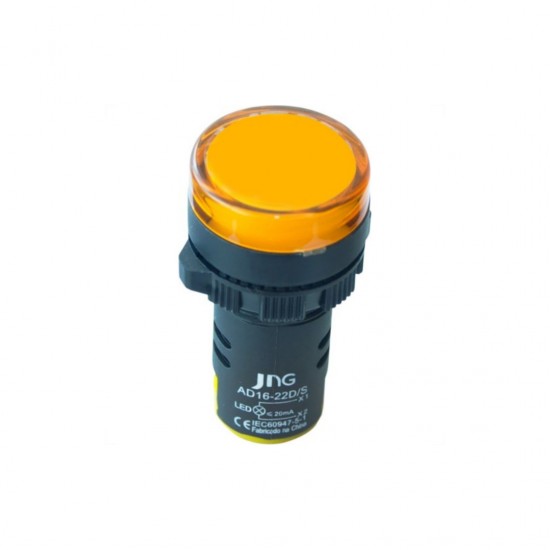 SINALEIRO 22,5MM JNG AD1622DY  24V AM PC 1