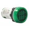 SINALEIRO LED VOLT/AMPER ZAD16-22DG 220V VERDE PC 1