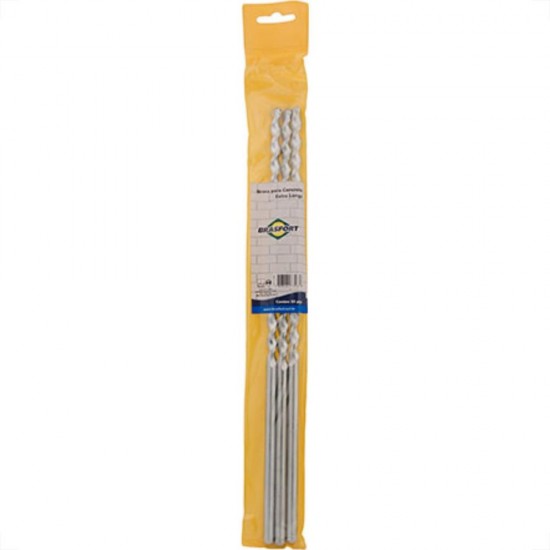BROCA WIDEA BRASFORT EXTRA LONGA 10,00MM C/3 PC 1