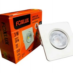 SPOT EMB.SUPER LED FOXLUX QUAD 3W 3000K 07CM PC 1