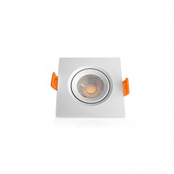 SPOT EMB.SUPER LED OUROLUX QUAD BC 3W 3000K 7,4CM PC 1