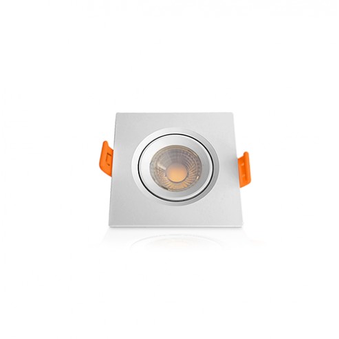 SPOT EMB.SUPER LED OUROLUX QUAD BC 3W 3000K 7,4CM PC 1