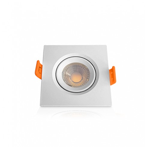 SPOT EMB.SUPER LED OUROLUX QUAD BC 5W 4000K 8,9CM PC 1