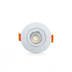 SPOT EMB.SUPER LED OUROLUX RED BC 3W 3000K 7,4CM PC 1