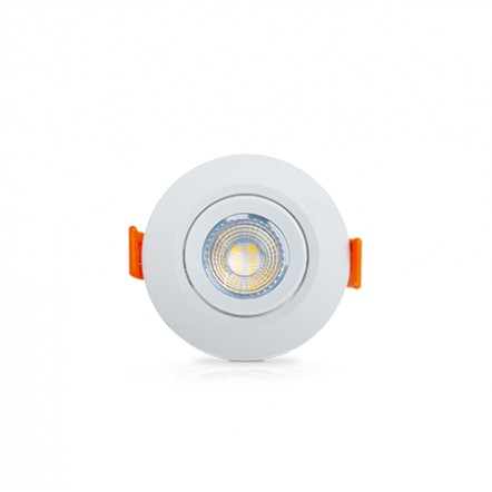 SPOT EMB.SUPER LED OUROLUX RED BC 3W 3000K 7,4CM PC 1