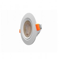 SPOT EMB.SUPER LED OUROLUX RED BC 3W 4000K 7,4CM PC 1