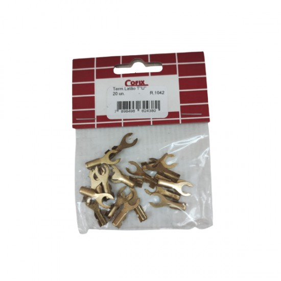 TERMINAL COFIX  U  P/PONTA DE FIO C/20 PCTE 1
